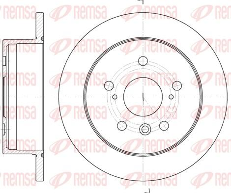 Remsa 6908.00 - Brake Disc autospares.lv