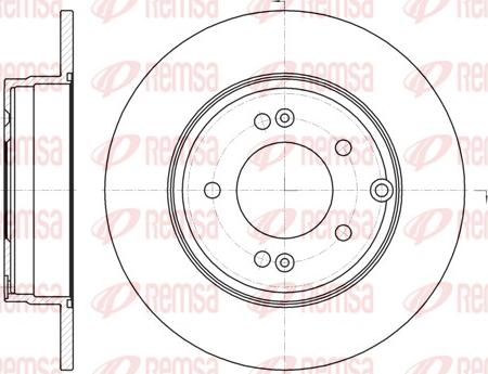 Remsa 6989.00 - Brake Disc autospares.lv