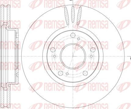 Remsa 6985.10 - Brake Disc autospares.lv