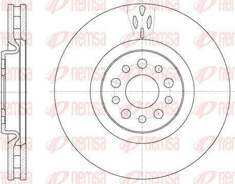 Remsa 6980.10 - Brake Disc autospares.lv