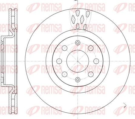 Remsa 6982.10 - Brake Disc autospares.lv