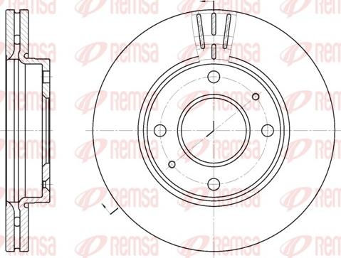 Remsa 6987.10 - Brake Disc autospares.lv