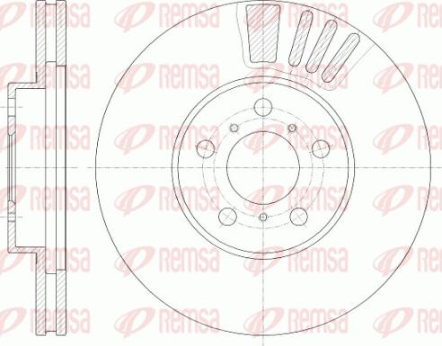 Remsa 6935.10 - Brake Disc autospares.lv