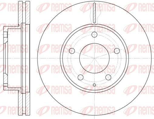 Remsa 6936.10 - Brake Disc autospares.lv