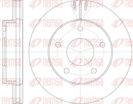 Remsa 6931.10 - Brake Disc autospares.lv