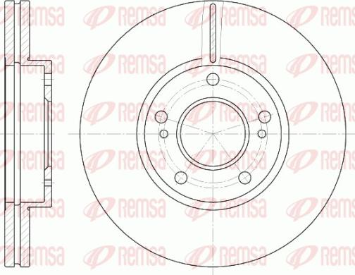 Remsa 6937.10 - Brake Disc autospares.lv