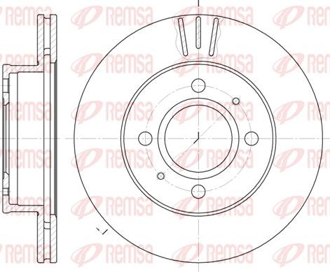 Remsa 6927.10 - Brake Disc autospares.lv