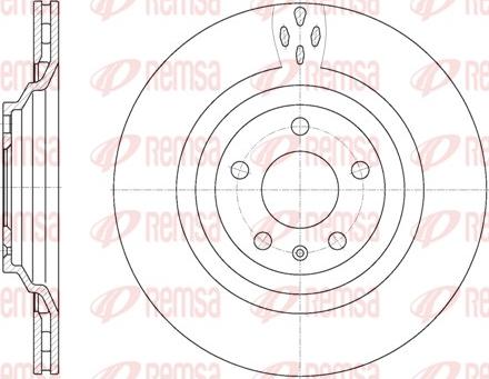 Remsa 6970.10 - Brake Disc autospares.lv