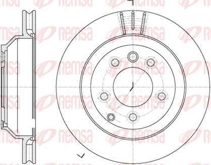 Remsa 6971.10 - Brake Disc autospares.lv