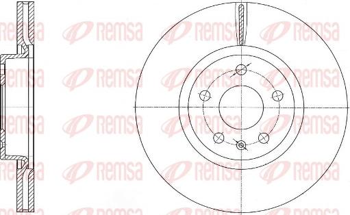 Remsa 6972.10 - Brake Disc autospares.lv