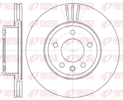 Remsa 6490.10 - Brake Disc autospares.lv