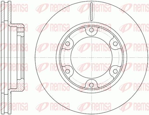 Remsa 6491.10 - Brake Disc autospares.lv