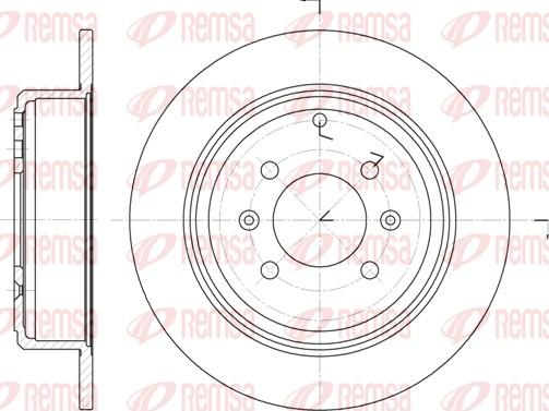 Remsa 6498.00 - Brake Disc autospares.lv