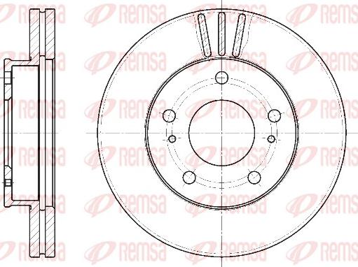 Remsa 6444.10 - Brake Disc autospares.lv