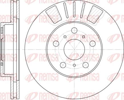 Remsa 6445.10 - Brake Disc autospares.lv