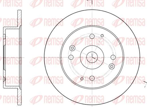 Remsa 6448.00 - Brake Disc autospares.lv