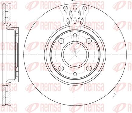 Remsa 6443.10 - Brake Disc autospares.lv