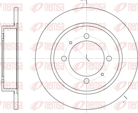 Remsa 6447.00 - Brake Disc autospares.lv