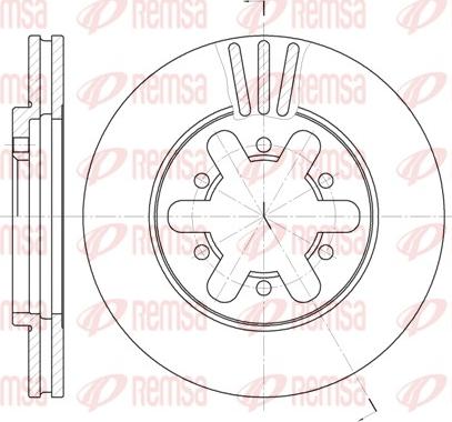 Remsa 6450.10 - Brake Disc autospares.lv