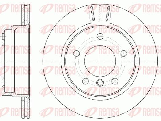 Remsa 6458.10 - Brake Disc autospares.lv