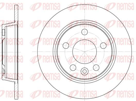 Remsa 6453.00 - Brake Disc autospares.lv