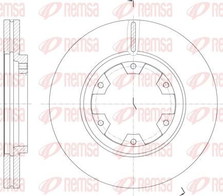 Remsa 6466.10 - Brake Disc autospares.lv