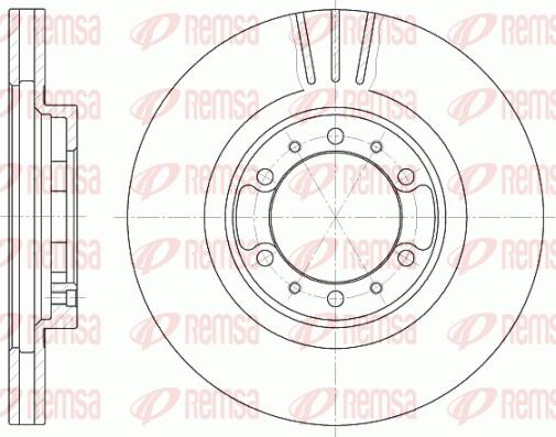 Remsa 6462.10 - Brake Disc autospares.lv