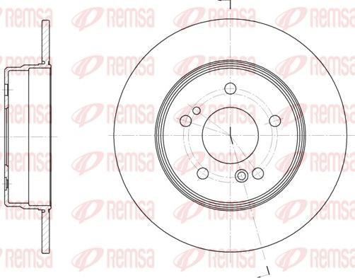 Remsa 6467.00 - Brake Disc autospares.lv