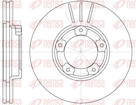 Remsa 6405.10 - Brake Disc autospares.lv