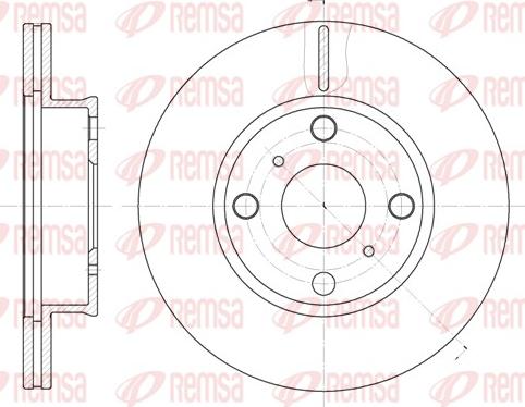 Remsa 6402.10 - Brake Disc autospares.lv