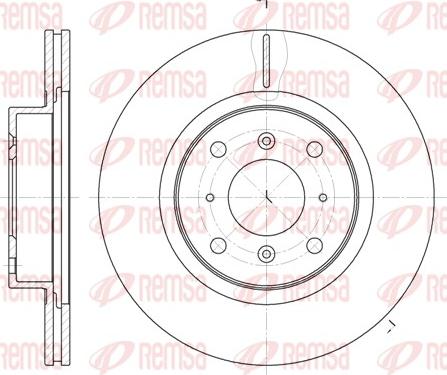 Remsa 6484.10 - Brake Disc autospares.lv