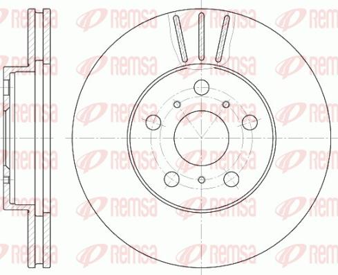 Remsa 6439.10 - Brake Disc autospares.lv