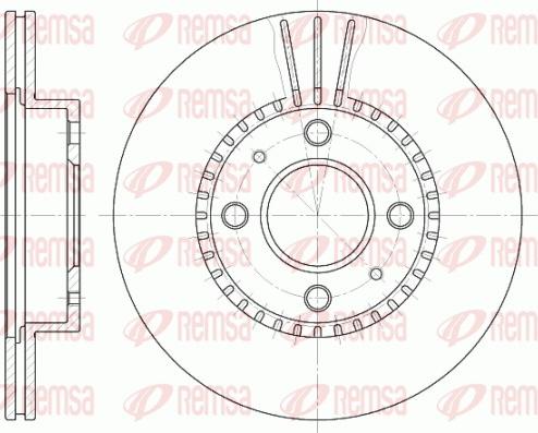 Remsa 6430.10 - Brake Disc autospares.lv