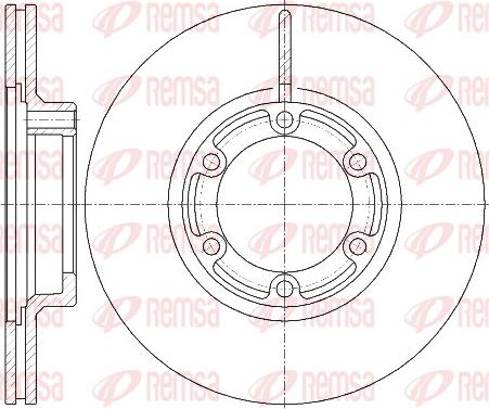 Remsa 6438.10 - Brake Disc autospares.lv