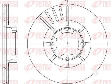 Remsa 6428.10 - Brake Disc autospares.lv