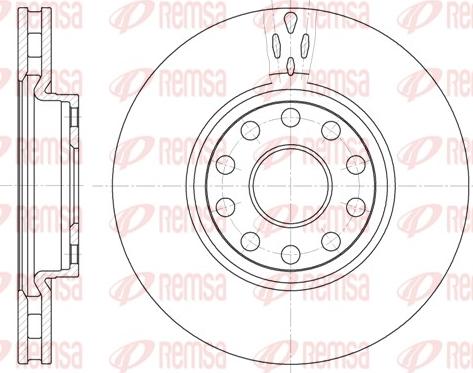 Remsa 6479.10 - Brake Disc autospares.lv