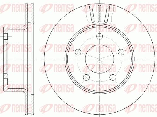 Remsa 6475.10 - Brake Disc autospares.lv