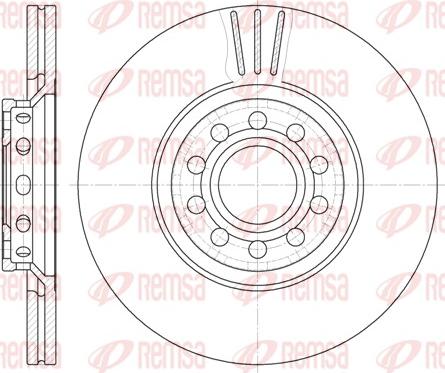 Remsa 6596.10 - Brake Disc autospares.lv