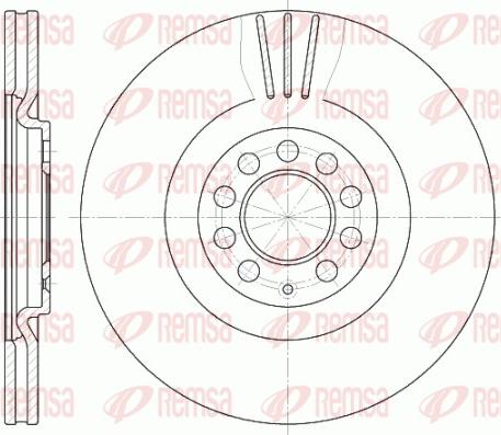 Remsa 6597.10 - Brake Disc autospares.lv