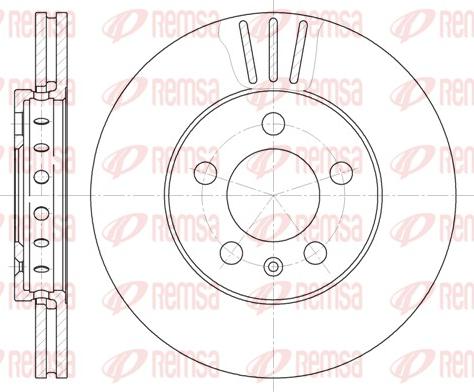 Remsa 6545.10 - Brake Disc autospares.lv