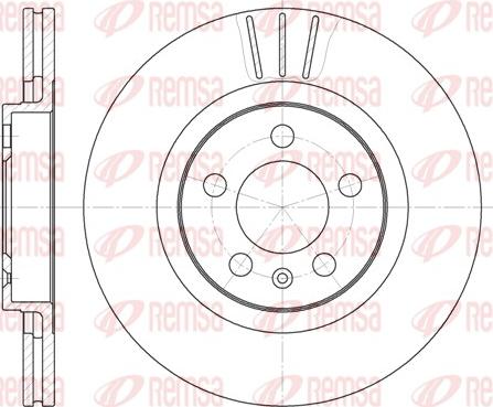 Remsa 6546.10 - Brake Disc autospares.lv