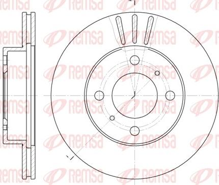 Remsa 6557.10 - Brake Disc autospares.lv