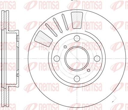 Remsa 6569.10 - Brake Disc autospares.lv