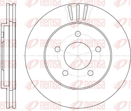 Remsa 6564.10 - Brake Disc autospares.lv