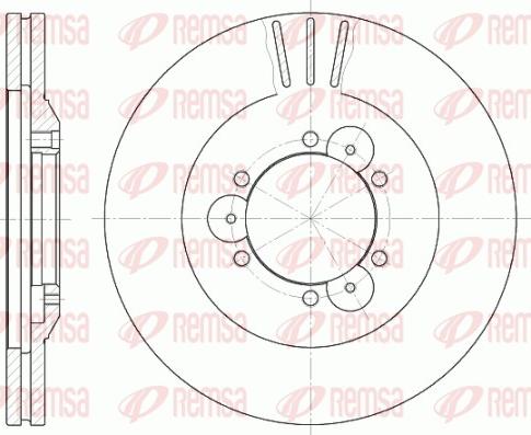 Remsa 6560.10 - Brake Disc autospares.lv