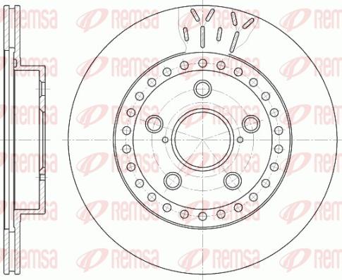 Remsa 6561.10 - Brake Disc autospares.lv