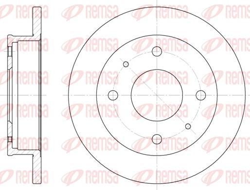 Remsa 6568.00 - Brake Disc autospares.lv