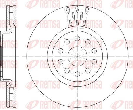 Remsa 6563.10 - Brake Disc autospares.lv