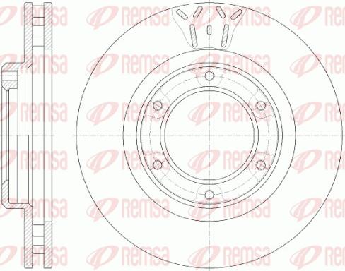 Remsa 6507.10 - Brake Disc autospares.lv