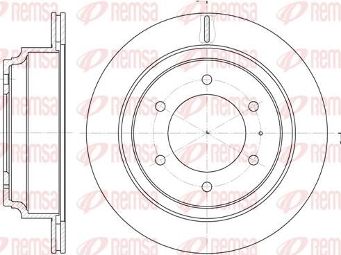 Remsa 6515.10 - Brake Disc autospares.lv